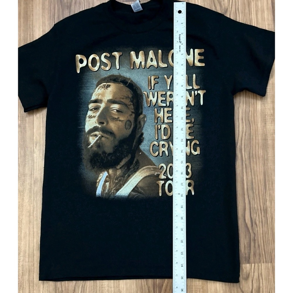 Post Malone 2023 Tour Concert Music T Shirt Two Sided Size Small Rap Hip Hop - Picture 9 of 10